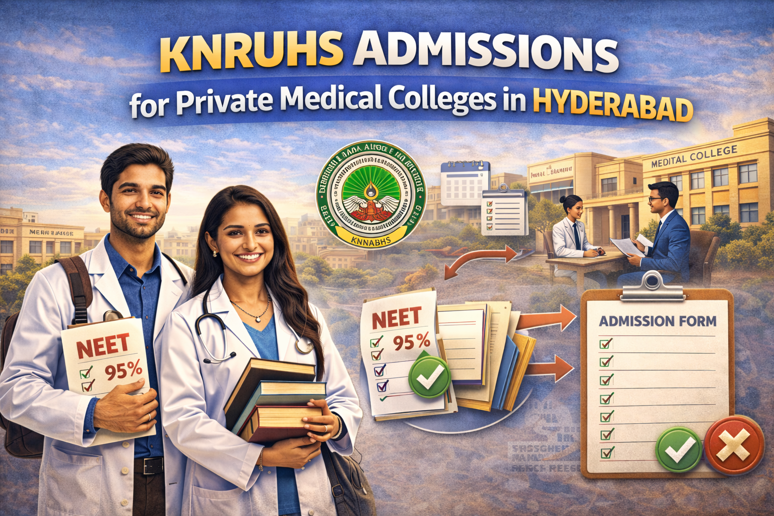 KNRUHS Admissions for Private Medical Colleges in Hyderabad